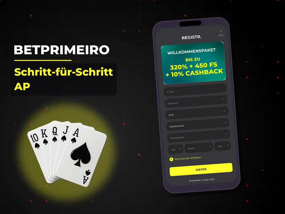 Betprimeiro - Schritt-für-Schritt AP