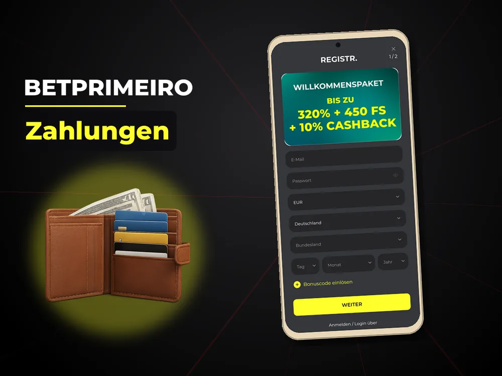 Betprimeiro - Zahlungen