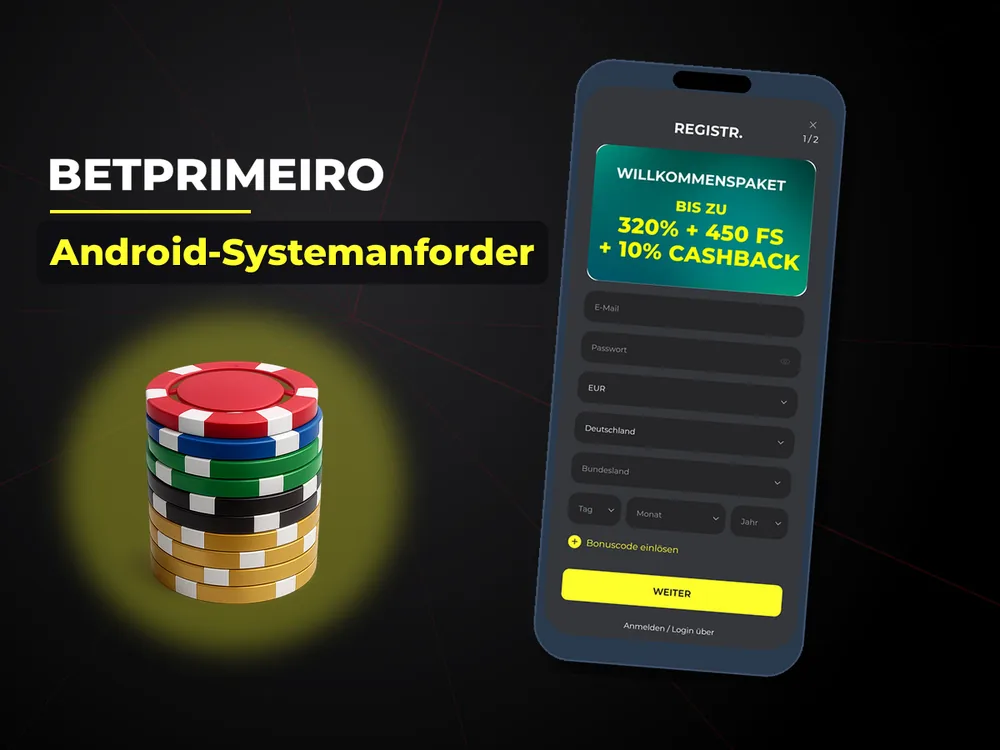 Betprimeiro - Android-Systemanforder