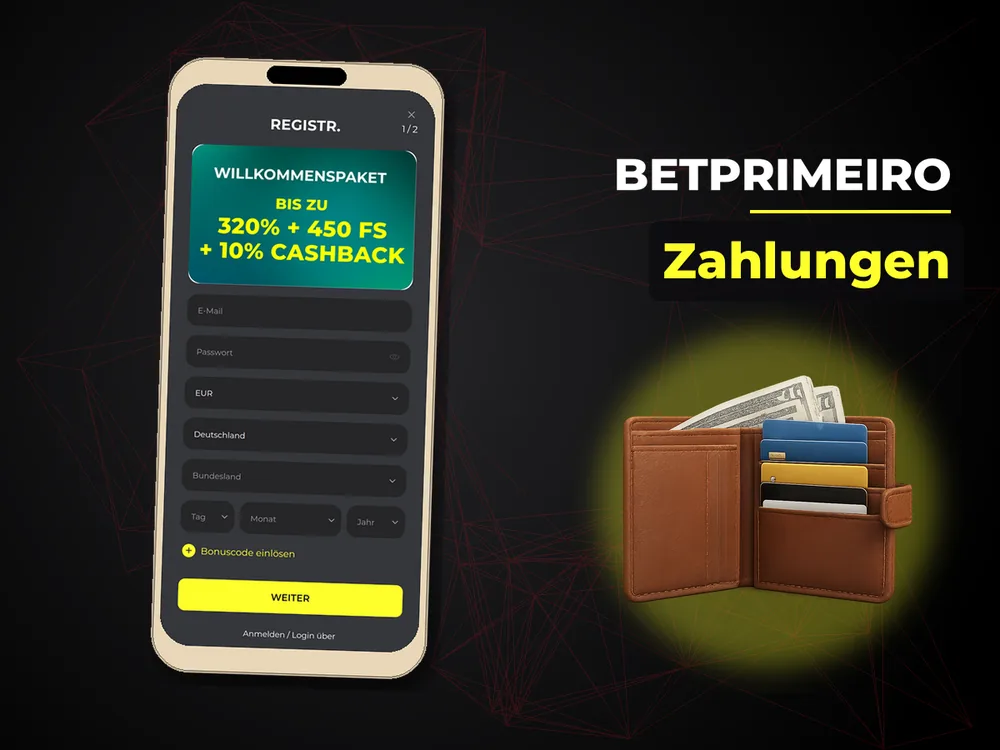 Betprimeiro - Zahlungen